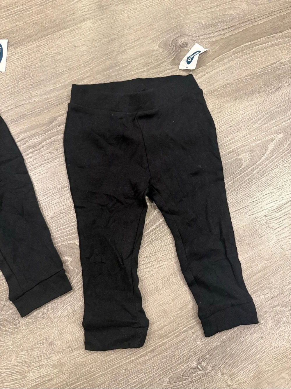NWT Two Pairs of Old Navy Toddler Black Leggings Size 12-18 Months